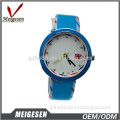 China supplier ,Bule leather strap with SL 68 , Novelty watch for boys and girls